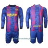 Conjunto (Camiseta+Pantalón Corto) Manga Larga FC Barcelona Tercera Equipación 2021/22 - Niño